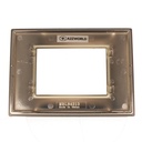 Placca Quadrata In Vetro Temperato MBL 3 Moduli/Posti Compatibile Bticino Living 3 Colori Disponibili - MBL84313