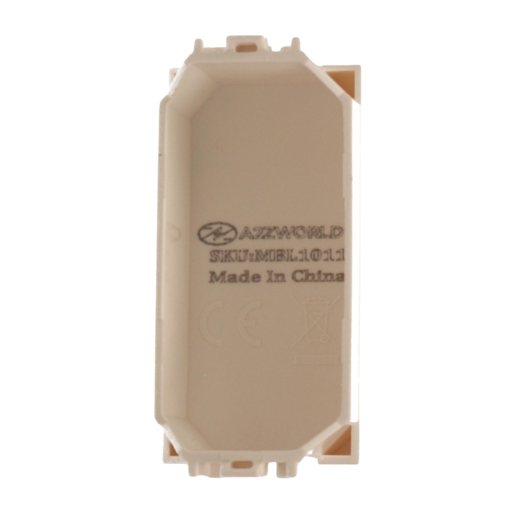 Serie Civile A2ZWORLD MBL Bianco Compatibile Con Bticino Living Light - MBL1011