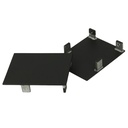 Coppia Tappi  Coperture Termine Colore Nero Per Chiusure Profilo Alluminio BA5570B