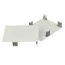 Coppia Tappi Coperture Termine Colore Bianco Per Chiusure Profilo Alluminio BA5570W