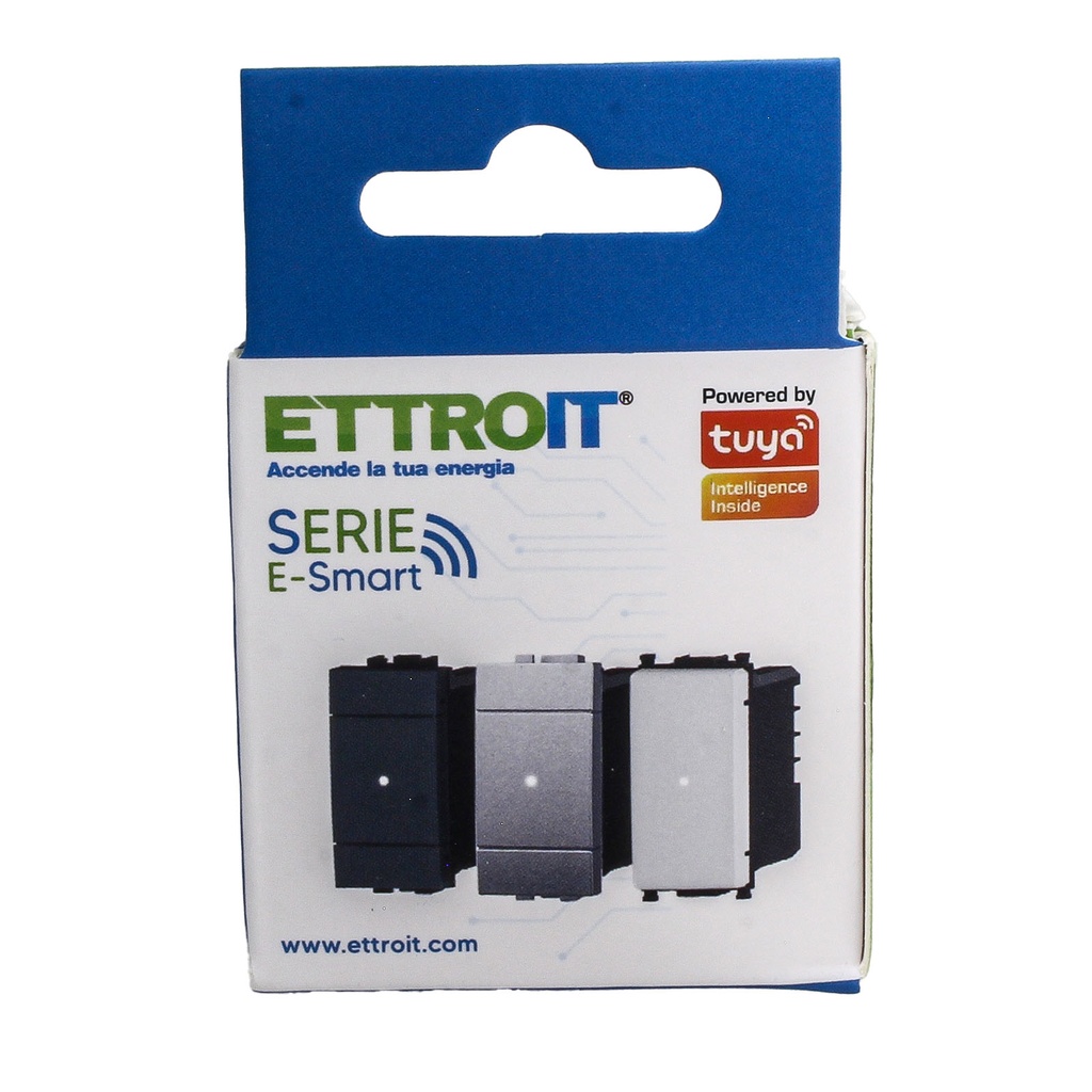 Serie Civile ETTROIT Nero Compatibile Con Bticino Living International - BLNWF1301