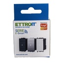Serie Civile ETTROIT Nero Compatibile Con Bticino Living International - BLNWF1301