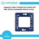 Supporto Telaio A2ZWORLD Per Serie Civile MBL Compatibile Con Bticino Living - MBL0002