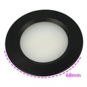Mini Faretto Led Da Incasso Carcassa Nera Rotondo 3W AC/DC 12V DC 24V Foro 50mm