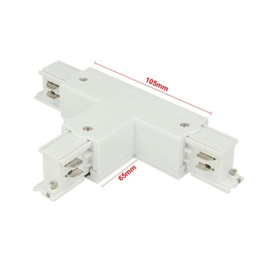 Sistema Illuminazione Binario Trifase Bianco, Binario Connettori Giunti Accessori