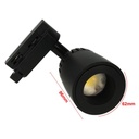 Faretto LED Binario 10W Angolo Regolabile 24°–60° 1000lm 2700K o 4000K Carcassa Nero
