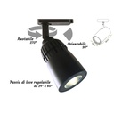 Faretto LED Binario 10W Angolo Regolabile 24°–60° 1000lm 2700K o 4000K Carcassa Nero