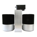 Faretto LED Binario Monofase Doppia Testa 30W 2x15W COB Orientabile 3000K o 6000K