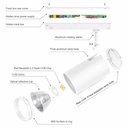 Kit 2 Faretti LED Binario Trifase 30W 4000lm CRI>90 UGR<19 120° Bianco 3000K/4000K