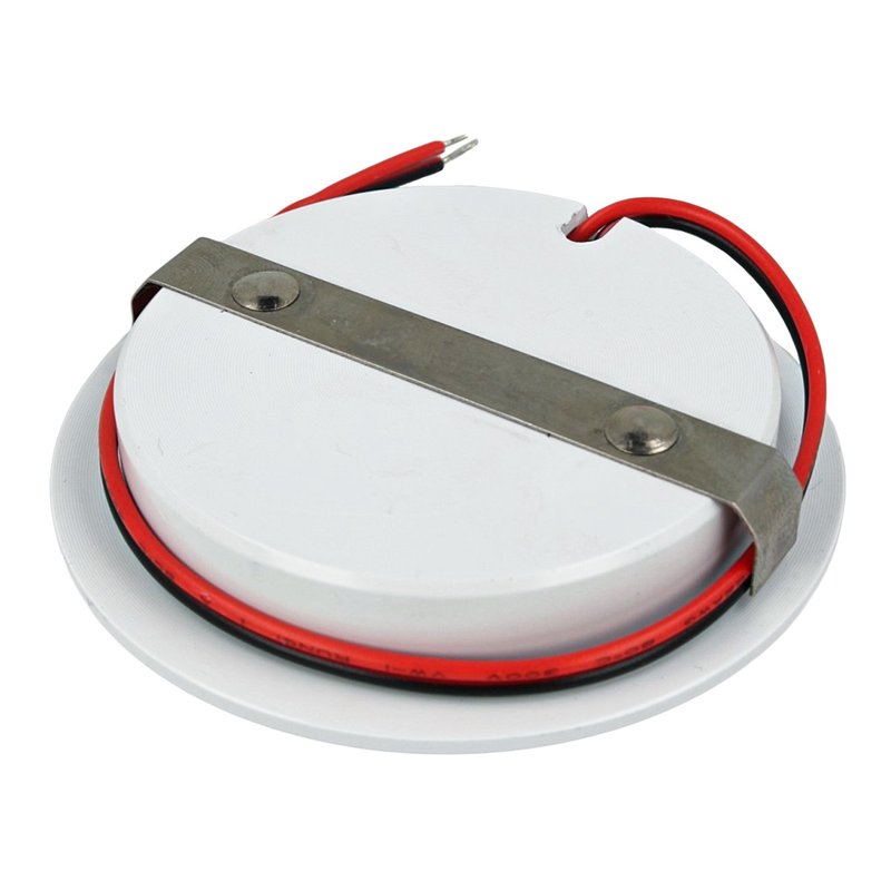 Mini Faretto Led Da Incasso Rotondo Carcassa Bianca 5W AC/DC 12V DC 24V Foro 60mm D68X15mm - FP5514C