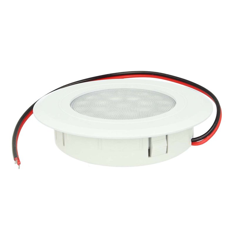 Mini Faretto Led Da Incasso Touch Dimmer Controllo Carcassa Bianca DC12V DC24V 3W Foro 55mm D68X15mm - FP3330WC