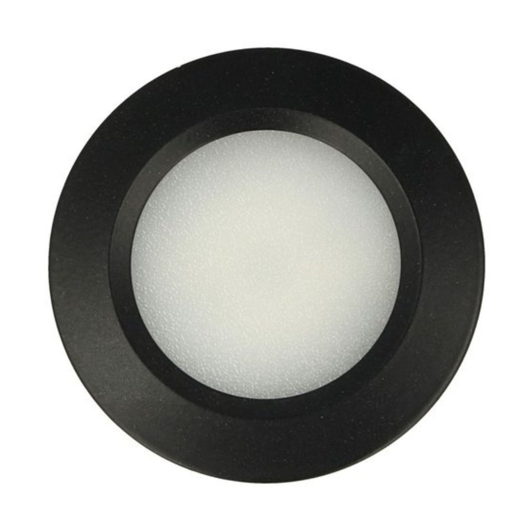 Mini Faretto LED da Incasso 3W, 420 Lumen, DC 10-30V, Foro 50 mm, Carcassa Nera - FP2015C