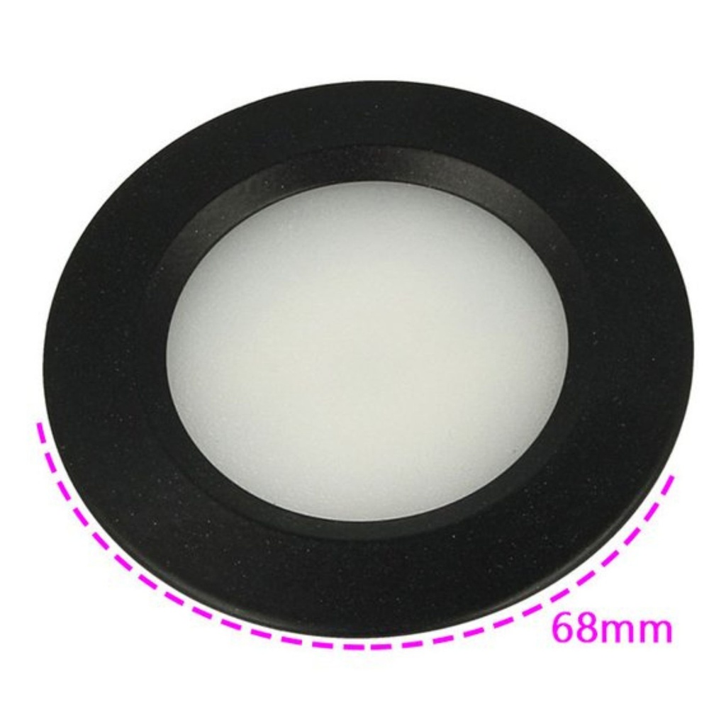Mini Faretto LED da Incasso 3W, 420 Lumen, DC 10-30V, Foro 50 mm, Carcassa Nera - FP2015C