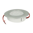 Mini Faretto Led Da Incasso Touch Dimmer Controllo Carcassa Argento Satinato DC12V DC24V 3W Foro 55mm D68X15mm - FP3330SC