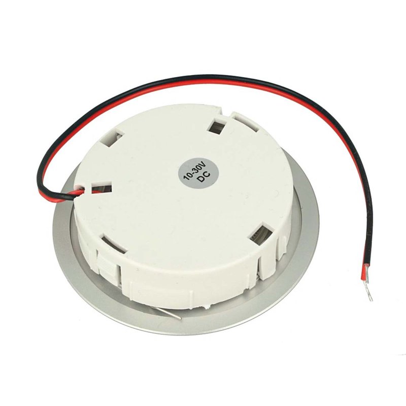 Mini Faretto Led Da Incasso Touch Dimmer Controllo Carcassa Argento Satinato DC12V DC24V 3W Foro 55mm D68X15mm - FP3330SC