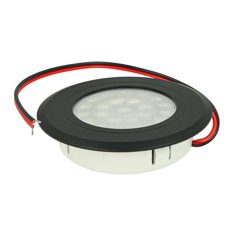 Mini Faretto Led Da Incasso Touch Dimmer Controllo Carcassa Nera DC12V DC24V 3W Foro 55mm D68X15mm - FP3330BC