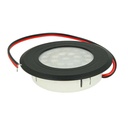 Mini Faretto Led Da Incasso Touch Dimmer Controllo Carcassa Nera DC12V DC24V 3W Foro 55mm D68X15mm - FP3330BC