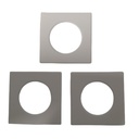 3 Pezzi Coperchi quadrati per faretti LED da incasso, compatibili FP8705W - FP875SW