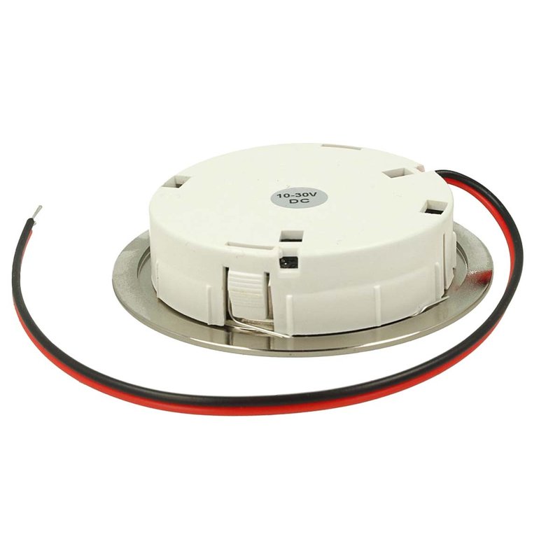 Mini Faretto Led Da Incasso Touch Dimmer Controllo Carcassa Nichel Satinato DC12V DC24V 3W Foro 55mm D68X15mm - FP3330NC