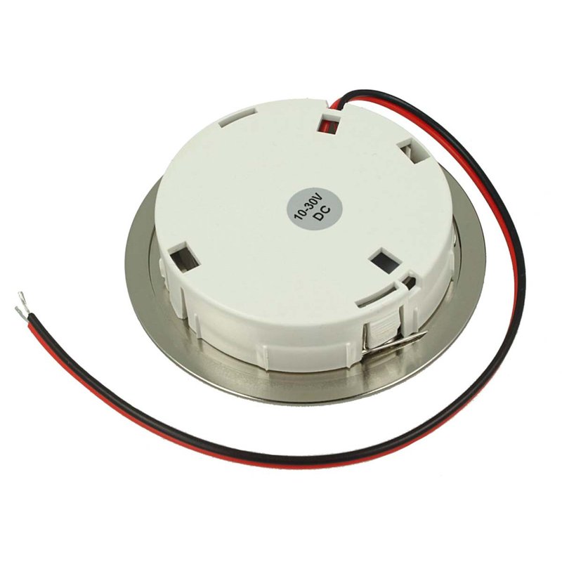 Mini Faretto Led Da Incasso Touch Dimmer Controllo Carcassa Nichel Satinato DC12V DC24V 3W Foro 55mm D68X15mm - FP3330NC
