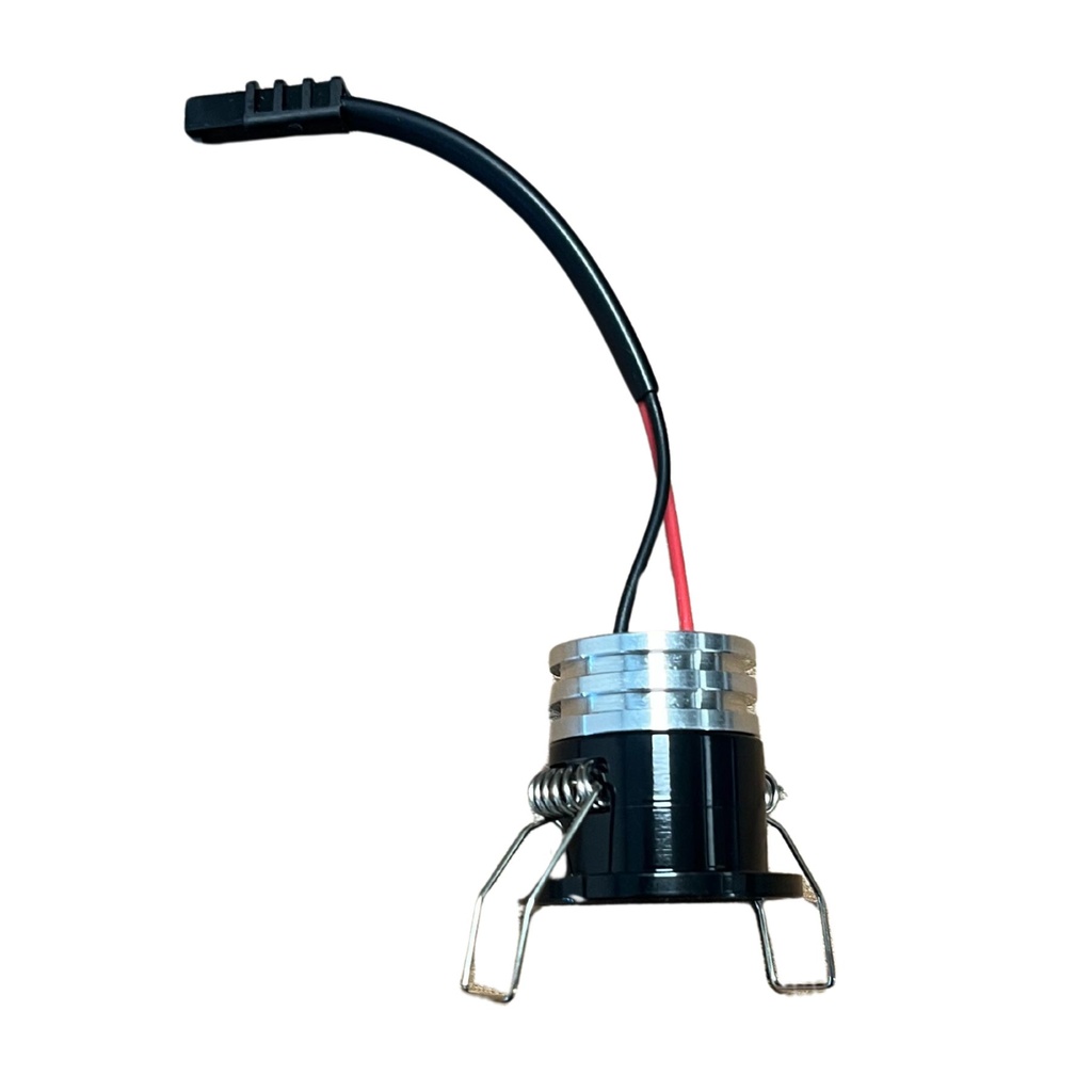 2 Pezzi Mini Faretto Led Da Incasso Rotondo, Carcassa Nera, 2.5W 220LM 220V, Ø32*29mm, Foro 27mm, Angolo 15° IP20 - FP02532BC