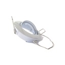 Porta Faretto Led GU10 MR16 Orientabile Rotondo Con Molla Foro 75mm D84X36mm - CL0004
