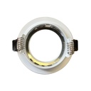 Porta Faretto Da Incasso Nero, Per Led GU10 MR16 Rotondi, Foro 75mm, 96X60mm, Profondo Effetto Retroilluminato - CL0010W