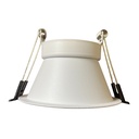 Porta Faretto Da Incasso Nero, Per Led GU10 MR16 Rotondi, Foro 75mm, 96X60mm, Profondo Effetto Retroilluminato - CL0010W
