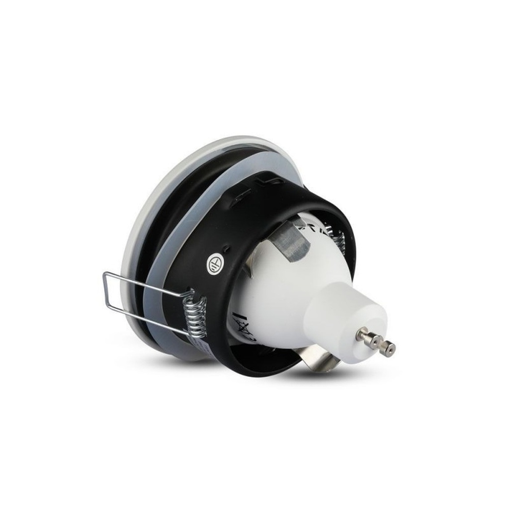 Portafaretto LED da Incasso IP54 Rotondo GU10 MR16, Foro 75 mm, Ø84 Lega Zinco - CL0024