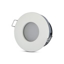 Portafaretto LED da Incasso IP54 Rotondo GU10 MR16, Foro 75 mm, Ø84 Lega Zinco - CL0024