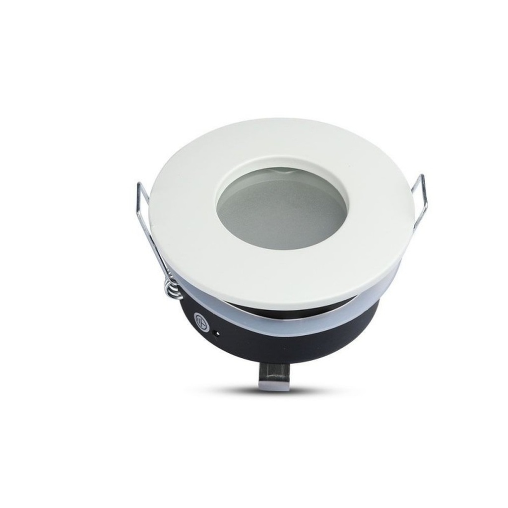Portafaretto LED da Incasso IP54 Rotondo GU10 MR16, Foro 75 mm, Ø84 Lega Zinco - CL0024