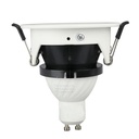 Portafaretto LED da Incasso GU10 Mezza Luna Orientabile, Ø83 Foro 75 mm Alluminio - CL0031