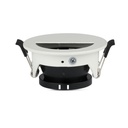 Portafaretto LED da Incasso GU10 Mezza Luna Orientabile, Ø83 Foro 75 mm Alluminio - CL0031