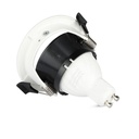 Portafaretto LED da Incasso GU10 Mezza Luna Orientabile, Ø83 Foro 75 mm Alluminio - CL0031