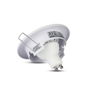 Portafaretto LED da Incasso Orientabile Rotondo GU10 MR16, Foro 74 mm, Ø99 Metallo - CL0000X