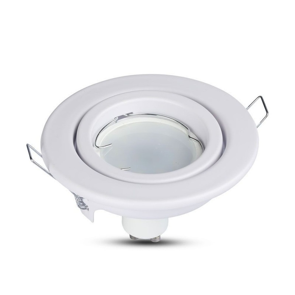 Portafaretto LED da Incasso Orientabile Rotondo GU10 MR16, Foro 74 mm, Ø99 Metallo - CL0000X