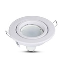 Portafaretto LED da Incasso Orientabile Rotondo GU10 MR16, Foro 74 mm, Ø99 Metallo - CL0000X