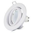 Portafaretto LED da Incasso Orientabile Rotondo GU10 MR16, Foro 74 mm, Ø99 Metallo - CL0000X