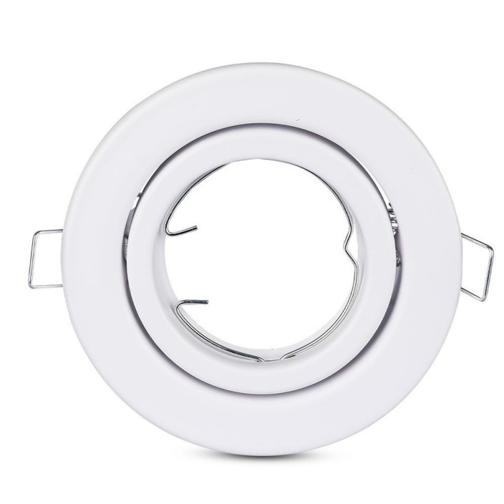 Portafaretto LED da Incasso Orientabile Rotondo GU10 MR16, Foro 74 mm, Ø99 Metallo - CL0000X