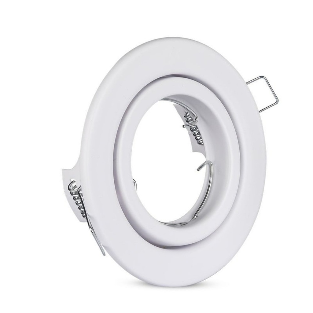Portafaretto LED da Incasso Orientabile Rotondo GU10 MR16, Foro 74 mm, Ø99 Metallo - CL0000X