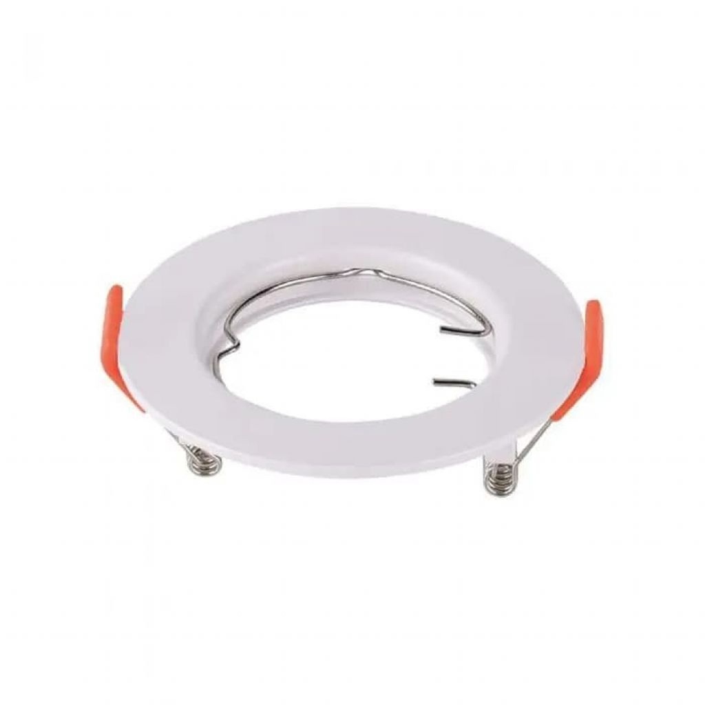2 Pezzi Portafaretto LED da Incasso Rotondo GU10, Foro 63 mm, Ø81 Policarbonato - CL0014