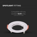 2 Pezzi Portafaretto LED da Incasso Rotondo GU10, Foro 63 mm, Ø81 Policarbonato - CL0014