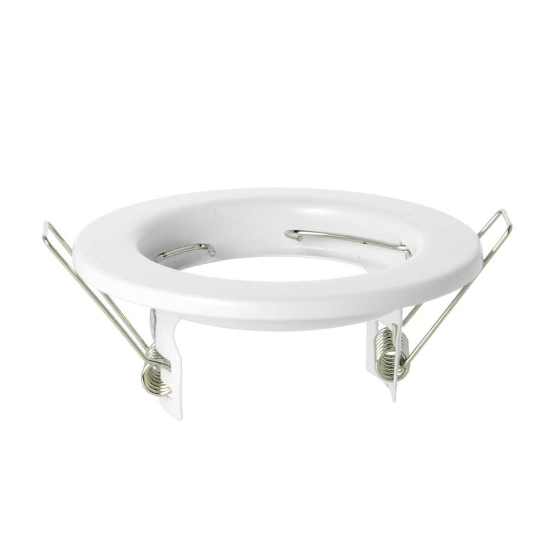 2 Pezzi Portafaretto LED da Incasso Rotondo GU10, Foro 63 mm, Ø81 Policarbonato - CL0014
