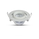 Portafaretto LED da Incasso Orientabile GU10 MR16, Foro 93 mm, Ø102 Alluminio - CL0061