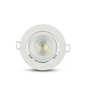 Portafaretto LED da Incasso Orientabile GU10 MR16, Foro 93 mm, Ø102 Alluminio - CL0061