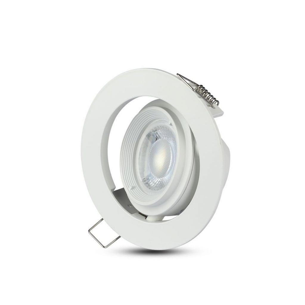 Portafaretto LED da Incasso Orientabile GU10 MR16, Foro 93 mm, Ø102 Alluminio - CL0061
