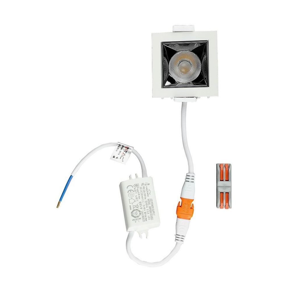 Faretto LED Quadrato da Incasso 4W Samsung UGR<19, 320 lm, Fascio 38° - FP4414C