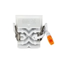 Faretto LED Quadrato da Incasso 4W Samsung UGR<19, 320 lm, Fascio 38° - FP4414C