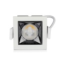 Faretto LED Quadrato da Incasso 4W Samsung UGR<19, 320 lm, Fascio 38° - FP4414C