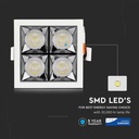 Faretto LED Quadrato da Incasso 16W Samsung UGR<19, 1280 lm, Fascio 38° - FP4444C